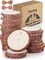30PCS Unfinished Wood Slices with Hole – Natural Wood Circles with Bark for DIY Crafts, Home Decor, and Christmas Ornaments (2.4–2.8 Inch)